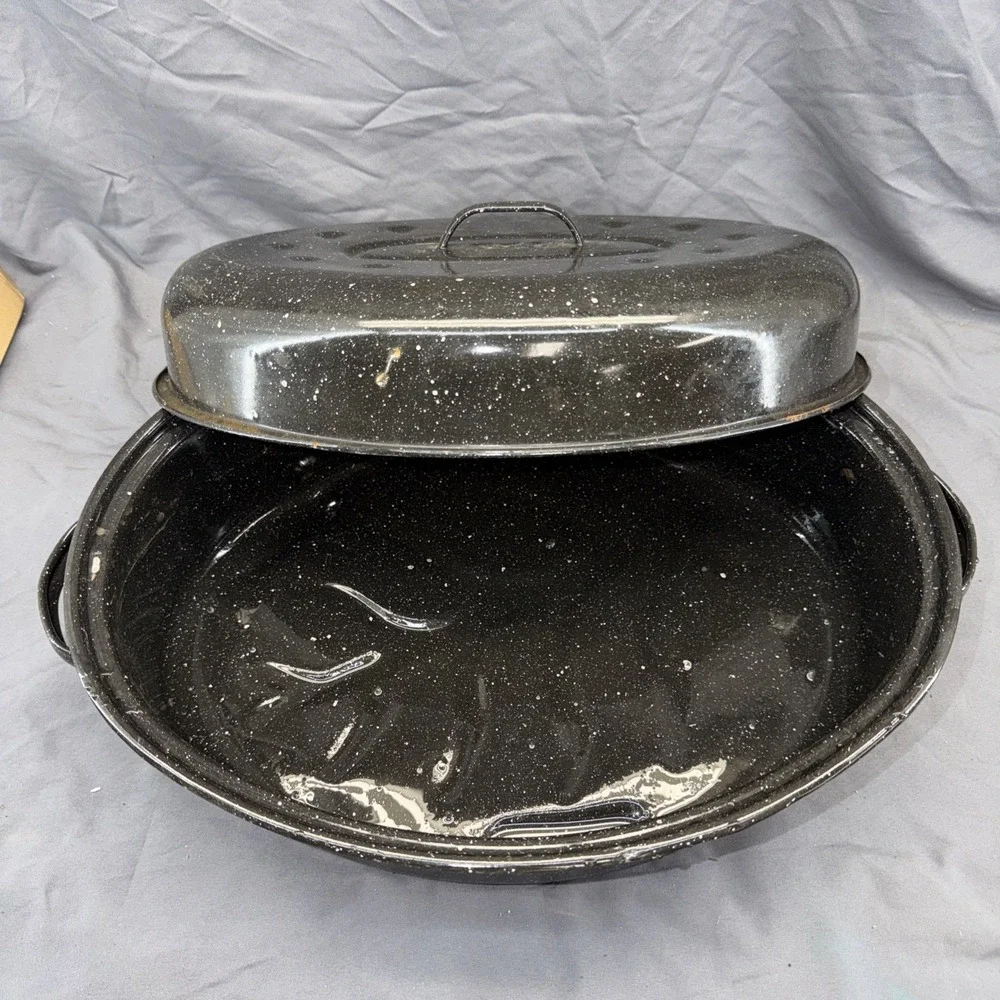 Granite Ware Covered Oval Roaster Pan‎